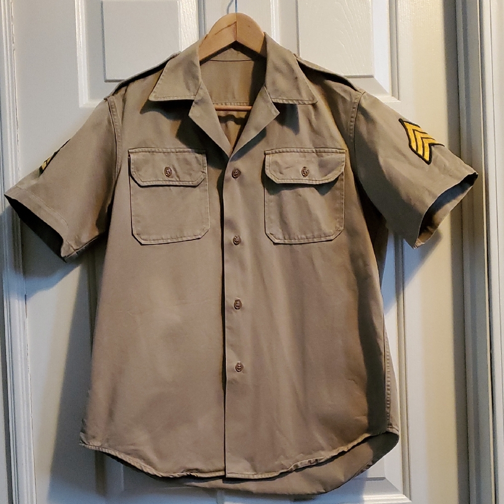 Vintage 1970 US Army Mens Shirt Medium